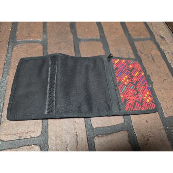 Handwoven 100% Cotton Tri-fold Wallet, Mayan Traditions, Santa Catarina-Nahuala - Picture 1 of 2